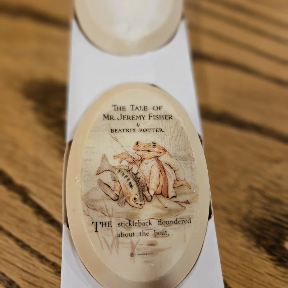 Beatrix Potter Illustrated Soap Set Collector 2 Bars Cream White